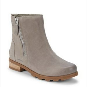NEW!! Sorel Emelie Leather Booties in Kettle 7.5